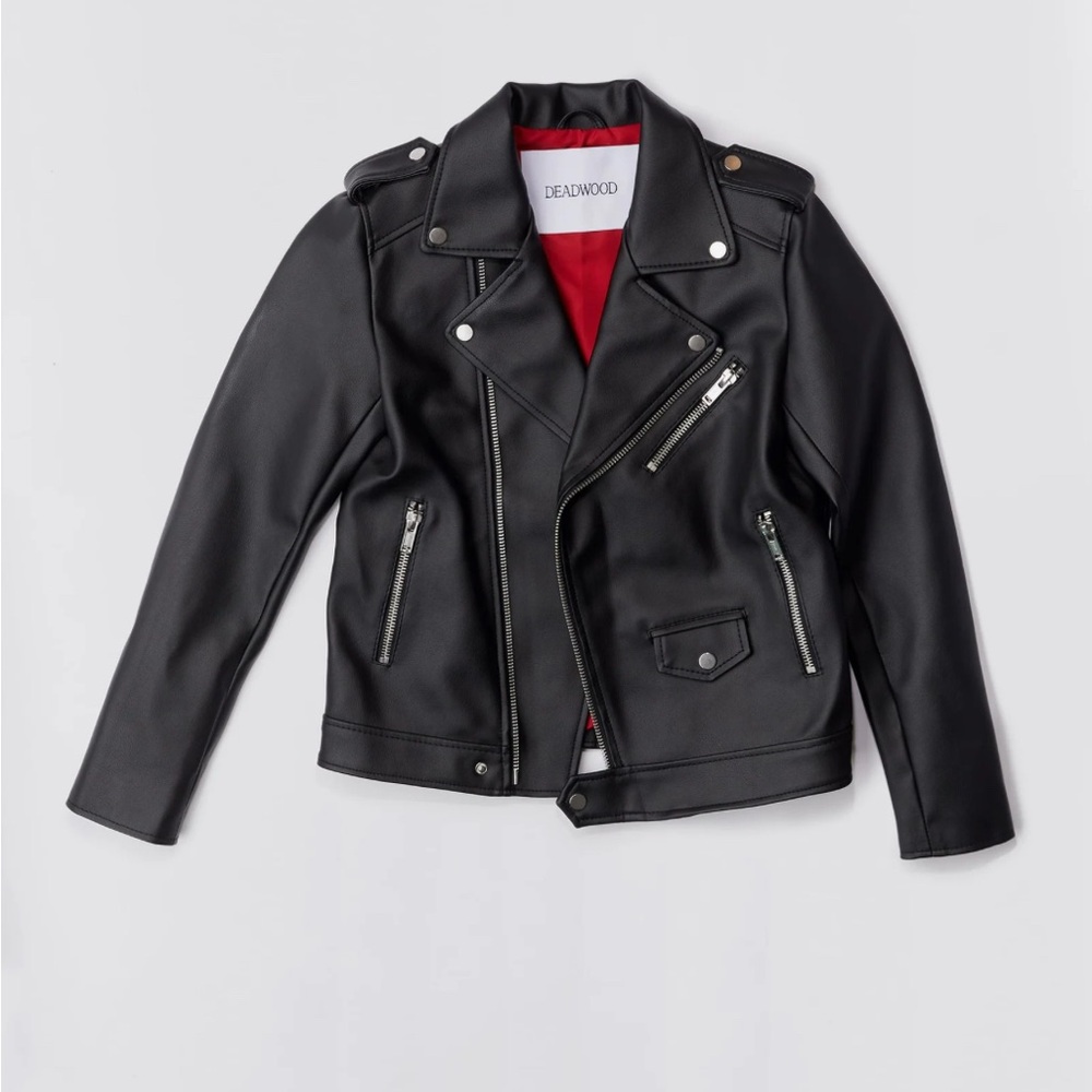 Deadwood Black vegan Leather Jacket